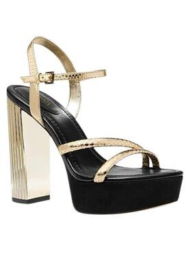 Michael Kors Porter Strappy Platform Pale Gold, US 8